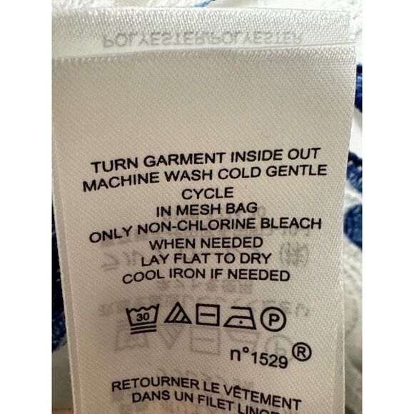 LAUREN RALPH LAUREN White/Blue Mulberry Floral Lace Sheath Midi Dress, Sz 10 - Picture 11 of 13